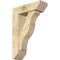 Ekena Millwork Funston Slat Rough Sawn Bracket w/ Offset Brace, Douglas Fir, 6"W x 18"D x 26"H BKT0604X18X26FST06RDF - alternate 1